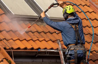 Démoussage et hydrofuge de toiture à Carolles